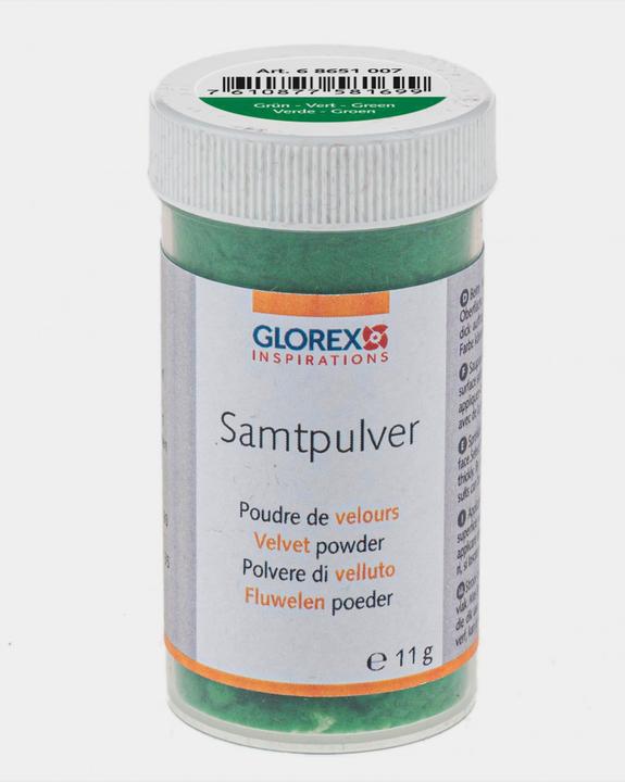 Produktbild Glorex Samtpulver 11 g, Grün