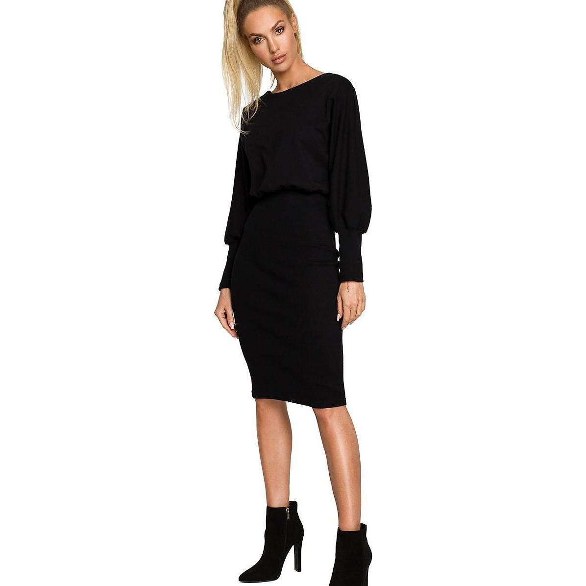 Made of Emotion, Damen, Kleider, Alltagskleid Moe, Schwarz, (S)