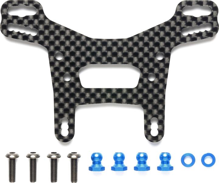 Actual product image Tamiya XV-02 Carbon Damper Stay (rear)