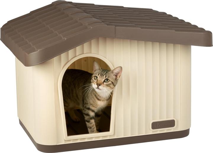 Vounot Katzen- und Hundehütte Indoor/Outdoor, winterfest