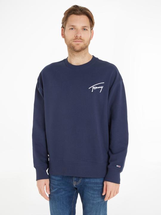 Produktbild Tommy Hilfiger Herren TJM Tommy Signature Crew Sweatshirts, Twilight Navy, M (M)