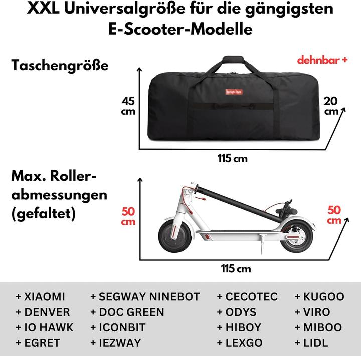Actual product image Lamaki Transporttasche für E-Scooter