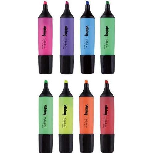 Niceday, Marker, Textmarker HC1-5 Farbig assortiert 8 Stück (Farbig assortiert, 5 mm, 8 x)