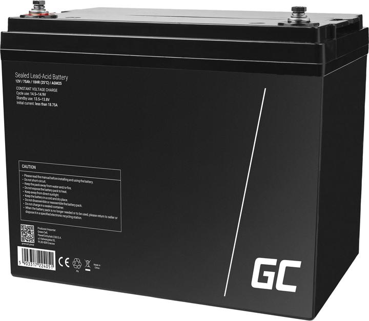 Produktbild GreenCell AGM Battery 12V (75 Ah, 12 V)