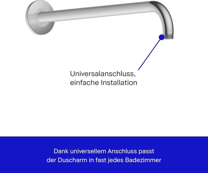 Actual product image Duravit Shower heads and accessories Shower head set 250 high-gloss chrome (1 Beam type, 9 l/min)