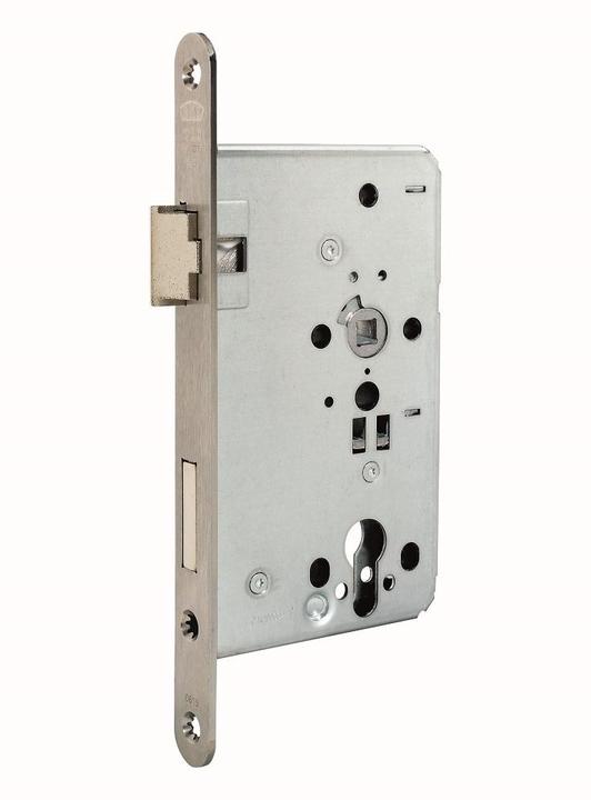 Image du produit BKS Serrure à mortaiser 0615 PZW 24/55/72/8 mm DIN gauche acier inoxydable arrondi classe 5