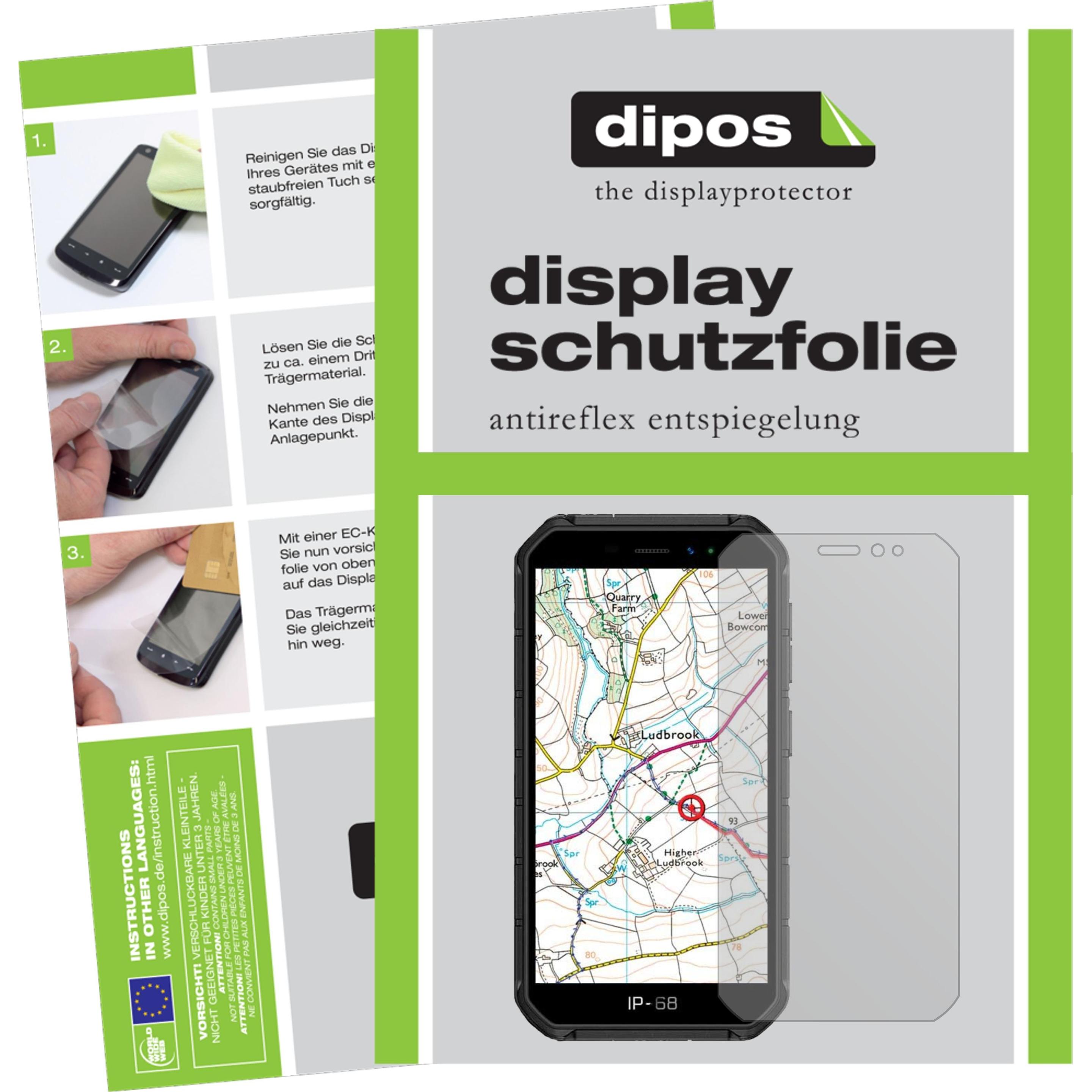 Dipos Displayschutzfolie Antireflex (1 Stück, Ulefone Armor X7 Pro), Smartphone Schutzfolie, Transparent