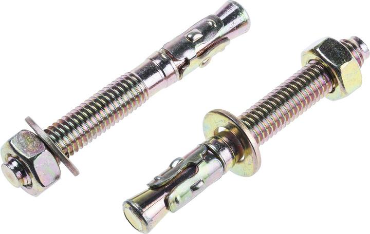 Produktbild RS PRO 8x65 Throughbolt Zinc & Yellow