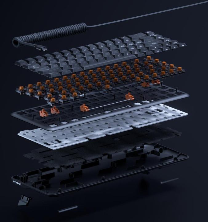 Produktbild Fnatic STREAK65 LP BLACK ISO UK (KB0006-002) (Eng. Int., Kabelgebunden)