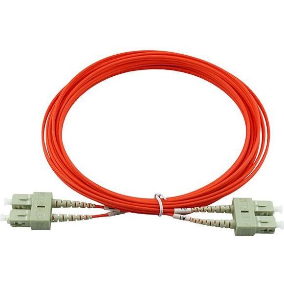 BlueOptics Duplex LWL Patchkabel SC-SC Multimode OM1 2 Meter (S/UTP, CAT6e), Netzwerkkabel