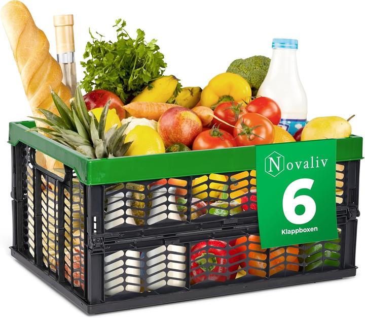 Image du produit Novaliv Boîtes pliantes solides vert 6pcs