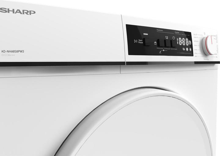 Produktbild Sharp KD-NHA8S8PW3-DE (8 kg, Rechts)