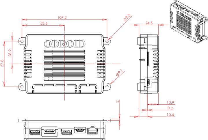 Nutritional values and ingredients Odroid M1S single-board computer with IO header, 4 GB RAM