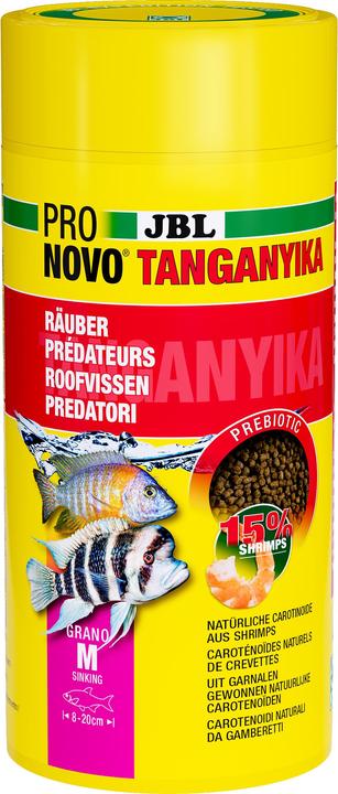 JBL Aquaristik und Terraristik ProNovo TANGANYIKA GRANO M 1000ml (Cichlids, 1000 ml)