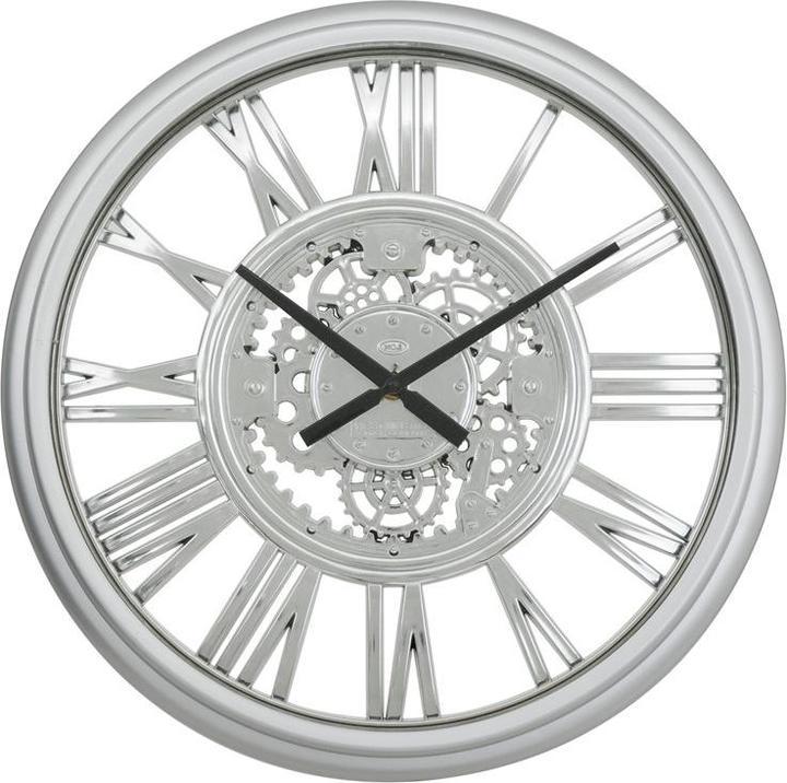 Actual product image Atmosphera Clock Ricky, silver, D40 cm (40 cm)