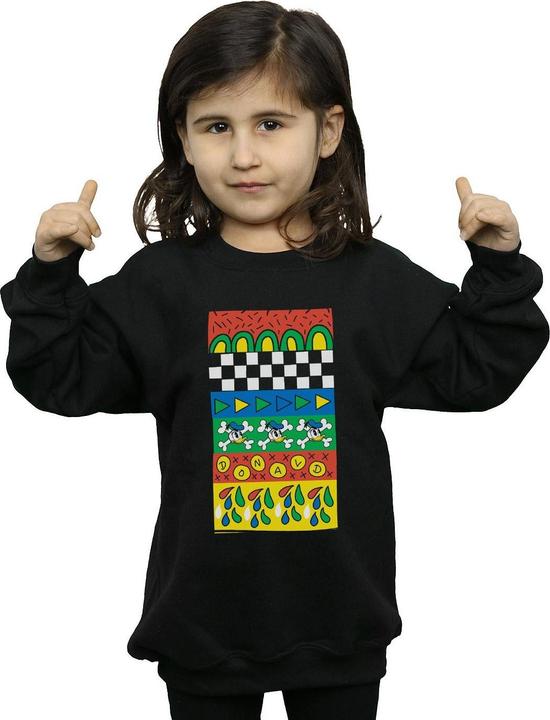 Produktbild Disney Donald Duck Vintage Pattern Sweatshirt Mädchen (152, 158)