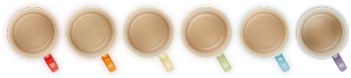 Productafbeelding Le Creuset Set 6 Tassen Cappuccico Londen (200 ml, 6 x)