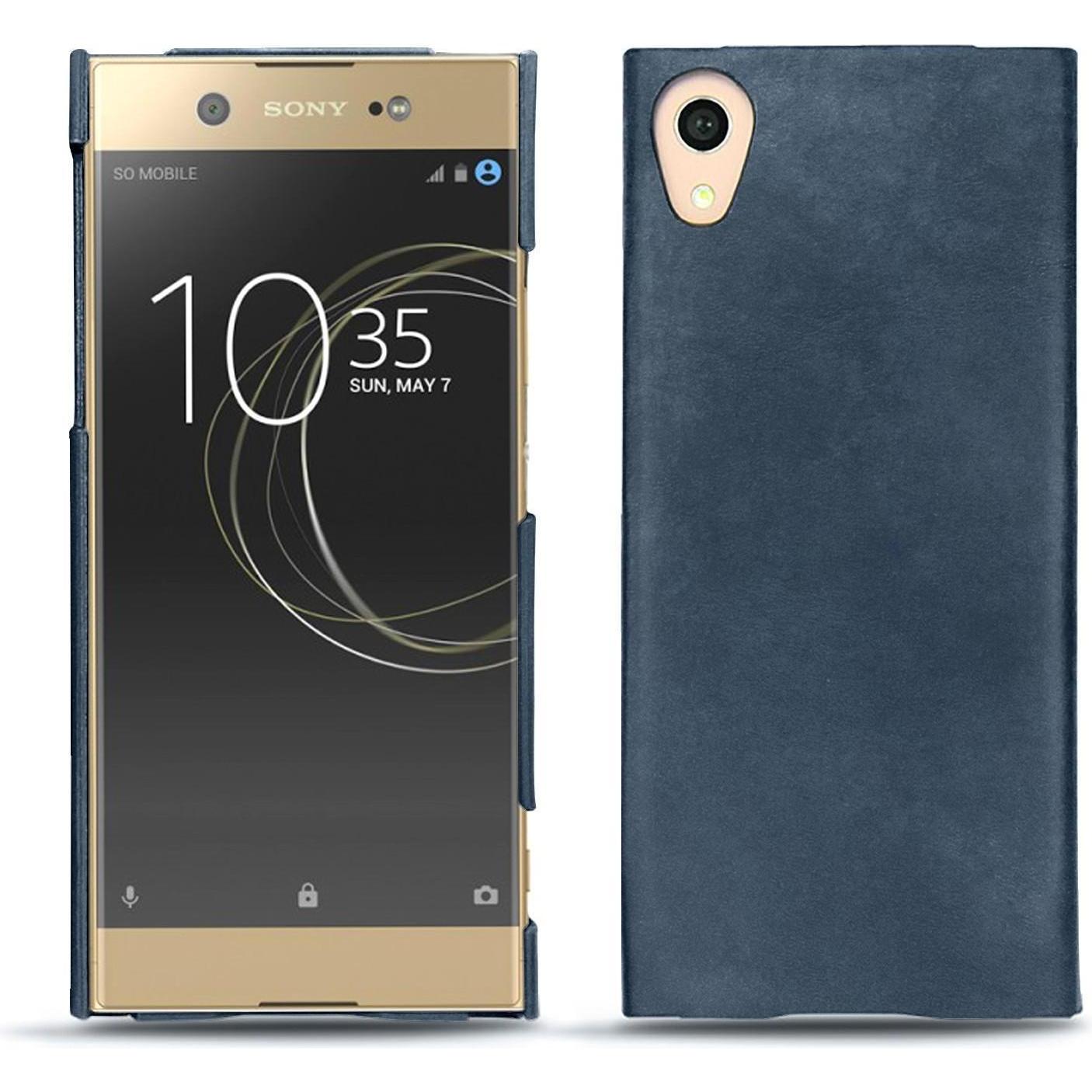 Noreve Lederschutzhülle (Sony Xperia XA1 Ultra), Smartphone Hülle, Blau