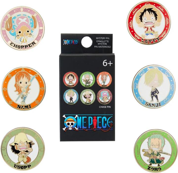 Actual product image Loungefly One Piece Chibi Mystery Blind Box Enamel Pin assorted
