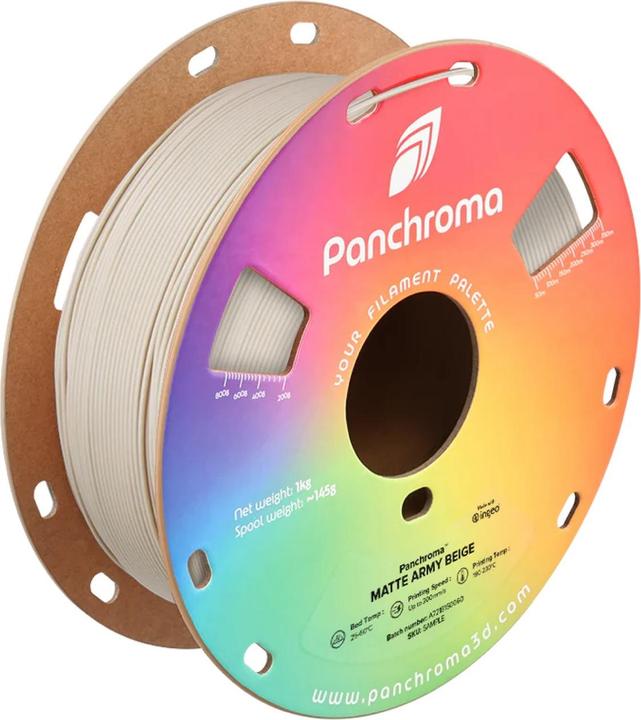 Actual product image Polymaker Panchroma™ PLA Matte Army (PLA, 1.75 mm, 1000 g, Blue)