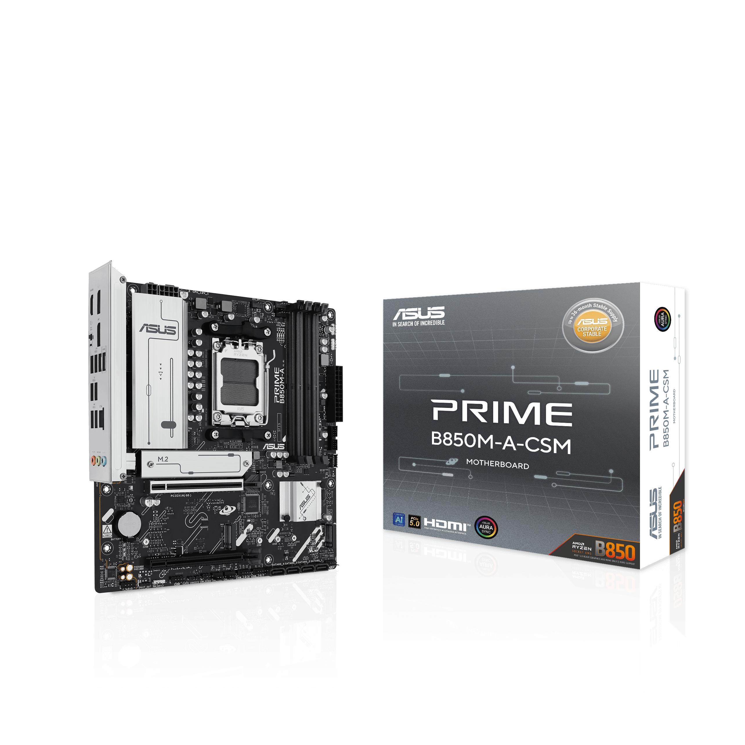ASUS PRIME B850M-A-CSM (AM5, AMD B850, mATX), Mainboard