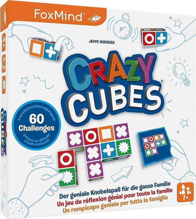 Produktbild Foxmind Crazy Cubes (mult) (Deutsch, Französisch, Italienisch, 1 - 4 Spieler)