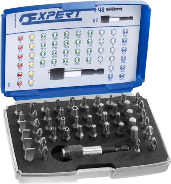 BOÎTE D'EMBOUTS 1/4" + ACC 49PCS (Croix autre)