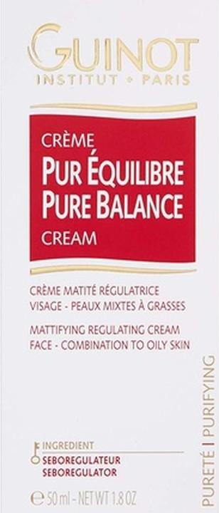 Actual product image Guinot Creme Pur Equilibre Pure Balance Cream 50ml - Combination / Oily Skin (50 ml, 24h cream)