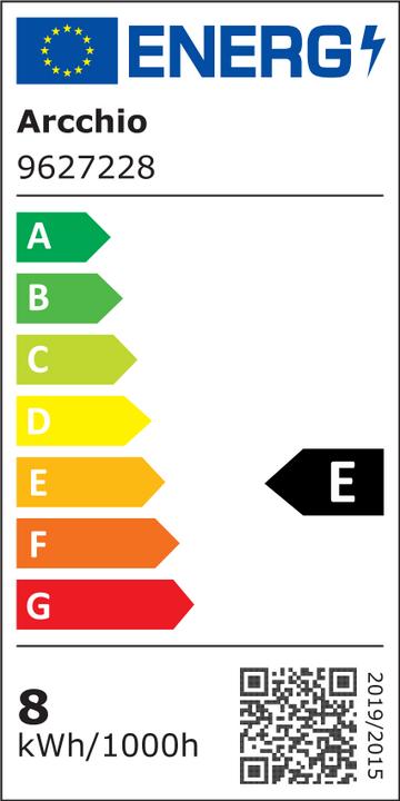 Energy Label Arcchio LED Lamp E27 8W 2,700K Filament, Dimmable, Clear (E27, 8 W, 980 lm, 1 x, E)