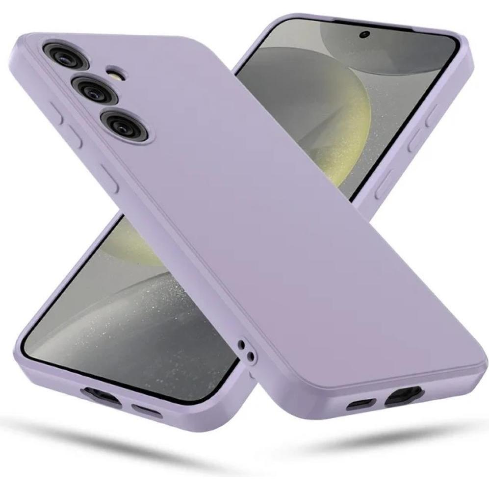 Screenguard Liquid Silicone Case Hülle (Samsung Galaxy S24+), Smartphone Hülle, Violett