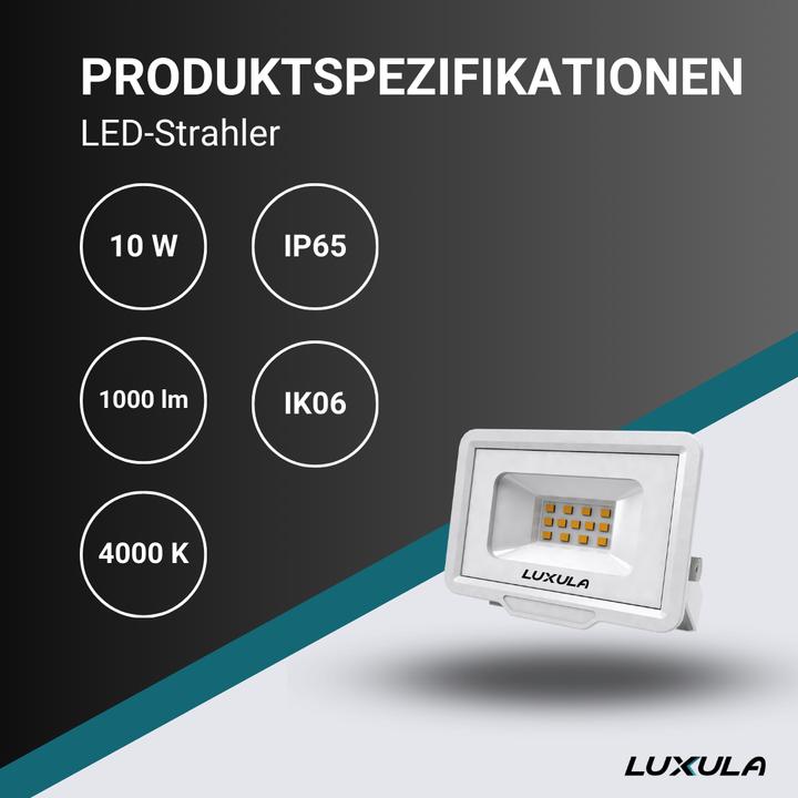 Image du produit Luxula Projecteur à LED (1000 lm, IP65)