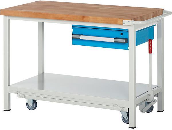 Actual product image eurokraft pro Workbench, mobile (200 cm, 70 cm)