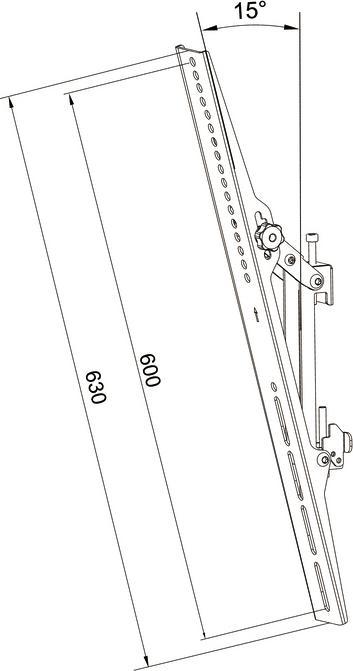 Image du produit Multibrackets Support VESA 600, métal, pour système Pro (Plafond)