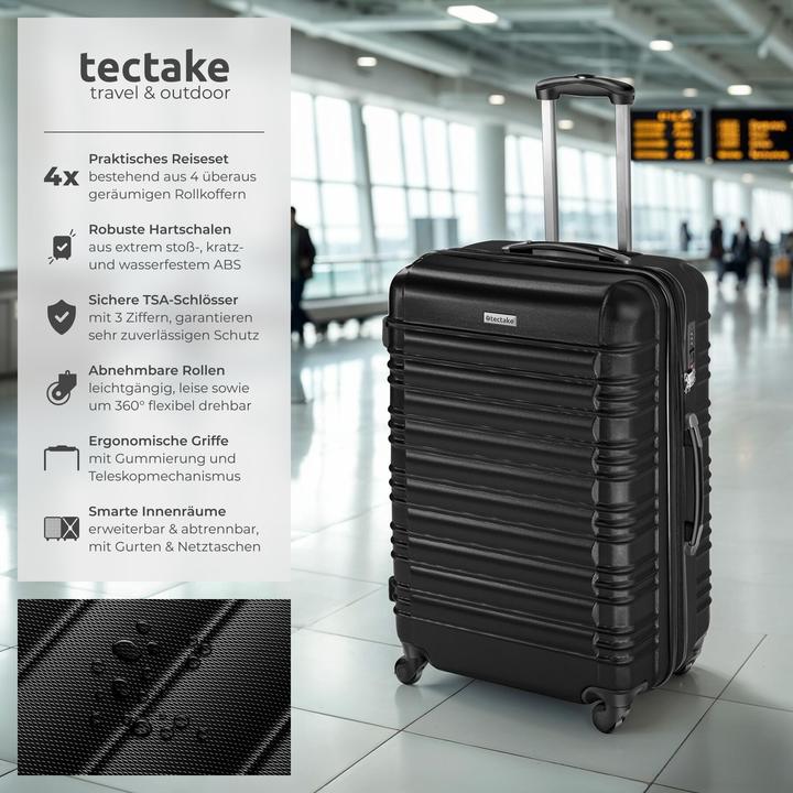 Produktbild tectake Hartschalenkofferset (106 l)