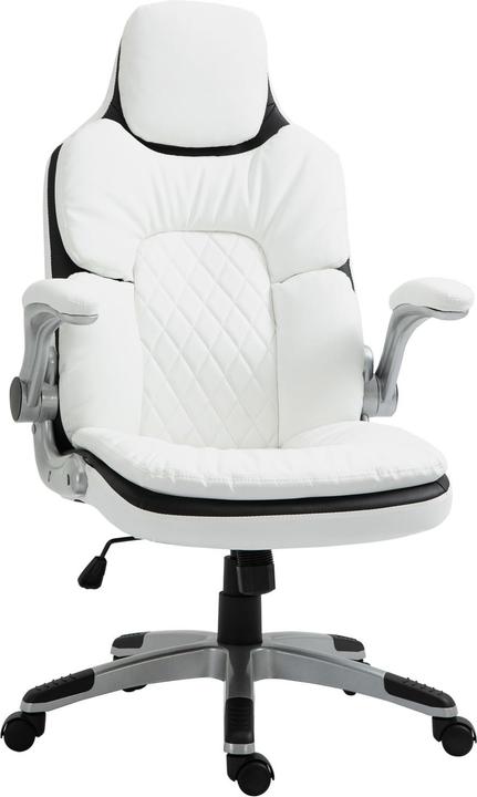 Produktbild JTI Ergonomischer Bürostuhl Höhenverstellbar, Klappbare Armlehnen, Wippfunktion, 69X67X113-121Cm (47 - 55 cm)