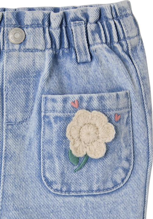 Actual product image Vertbaudet Baby Jeans mit Häkelblumen