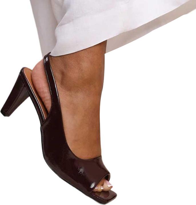 Immagine prodotto Where's That From Donna/Ladies Punta Quadrata Tacco Medio Tacchi Alti (37)