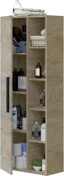 Image du produit CaliCosy Colonne suspendue 1 porte avec 5 niches de rangement H135 cm (51 x 25 x 135 cm)