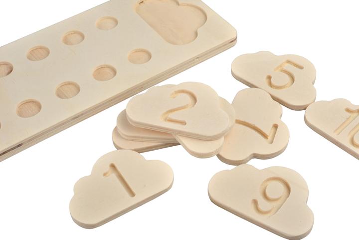 Actual product image Intellectiki Educational Felt Clouds