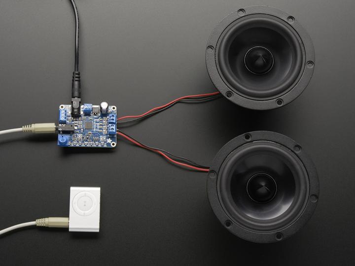 Actual product image Adafruit Stereo Class D Audio Amplifier MAX9744 (Add-on)