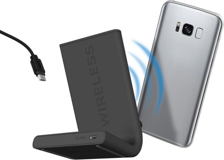 Immagine prodotto SBS Caricatore wireless da tavolo con funzione di supporto (10 W)