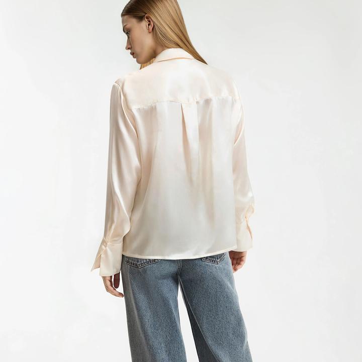 Actual product image La Redoute Collections Seidenbluse mit langen Ärmeln (S)