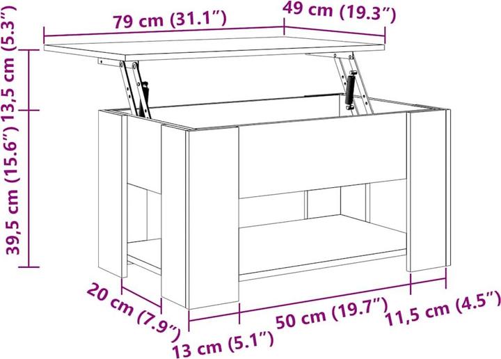 Image du produit vidaXL Couchtisch