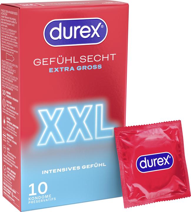 Produktbild Durex Gefühlsecht Extra Gross (10 Stk.)