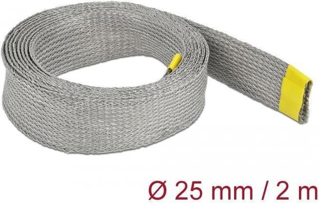 Produktbild Delock Kabelschlauch zur EMV Abschirmung 2 m x 25 mm Grau (Kabelschlauch, 200 cm)