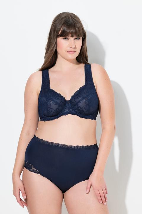 Produktbild Ulla Popken Bügel-BH, Spitze, breite Träger, Cup B - F (100 D)