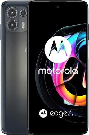 Actual product image Motorola Edge 20 Lite (128 GB, Electric Graphite, 6.70", Hybrid Dual SIM, 108 Mpx, 5G)