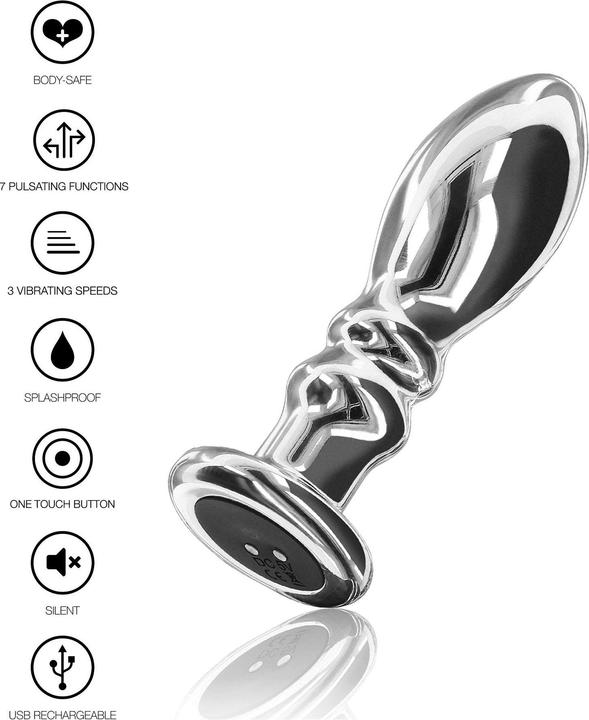 Image du produit Toy Joy Plug vibrant en métal The Slider L