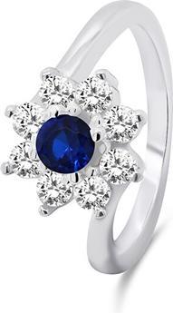 Image du produit Brilio Argent - Belle bague en argent avec zircons RI053WB - Circuit : 56 mm (56)
