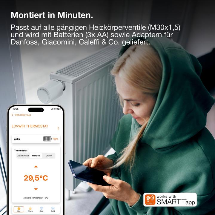 Immagine prodotto Osram SMART+ WIFI RADIATOR THERMOSTAT White Triple Pack